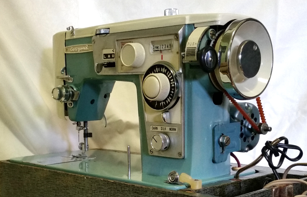 Beautiful Japanese Wizard Vintage Sewing Machine
